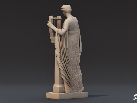 Lir Heykelli Muse 3D Model