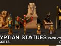 Egyptian Royal Myth Statue Pack VOL1 Modèle 3D