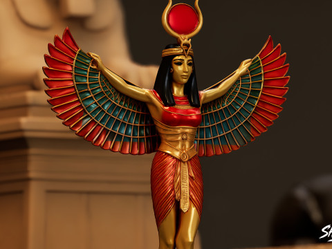 Mısır Kraliyet Efsanesi Heykel Paketi VOL1 3D Model