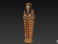 Egyptian Sarcophagus Statue 3D Model