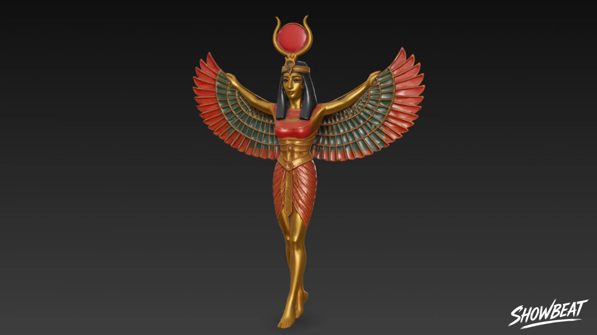 Isis Statue 3D Model .c4d .max .obj .3ds .fbx .stl .blend