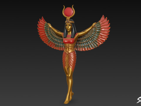 Isis Statue 3D Model