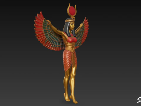Isis Statue 3D Model