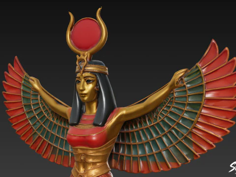 Isis Statue 3D Model