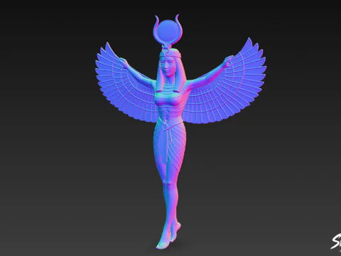 Isis Statue 3D Model