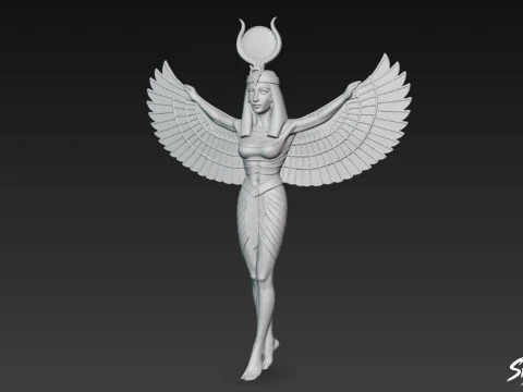 Isis Statue 3D Model
