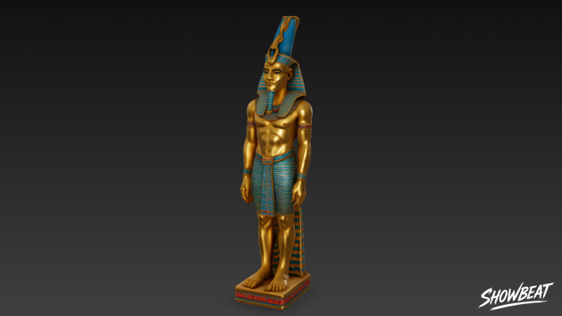 Statue d'Osiris Modèle 3D .c4d .max .obj .3ds .fbx .stl .blend 