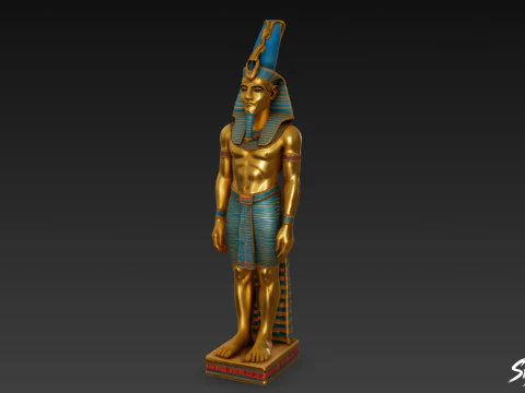 Est&aacute;tua de Os&iacute;ris Modelo 3D