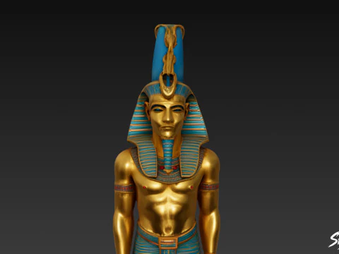 Statua di Osiride Modello 3D