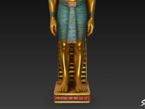 Statua di Osiride Modello 3D