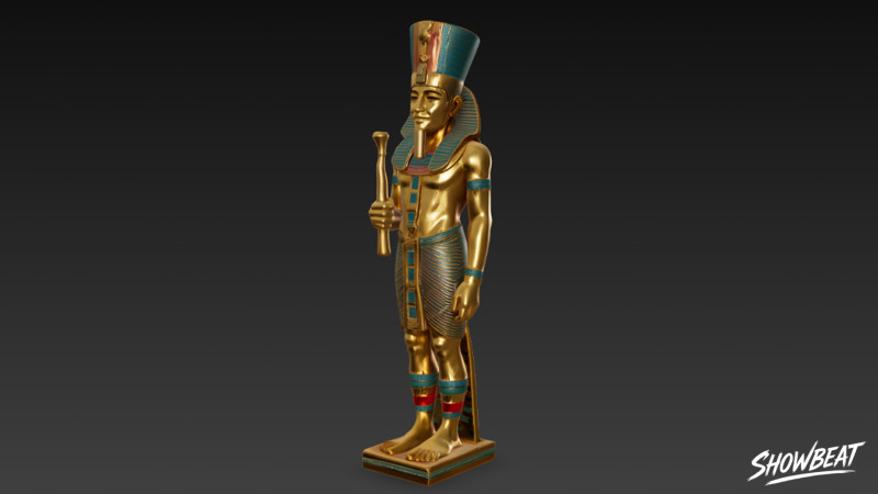 ファラオ アメンホテプ像 3Dモデル .c4d .max .obj .3ds .fbx .stl .blend