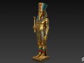 Pharaoh Amenhotep Statue 3D Model