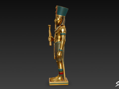 ファラオ アメンホテプ像 3Dモデル