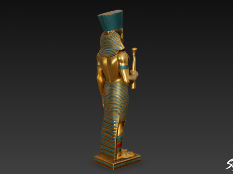 ファラオ アメンホテプ像 3Dモデル