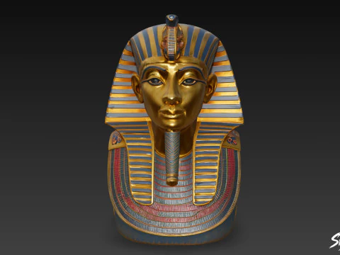 Pharaoh Mask of Tutankhamun 3D Model