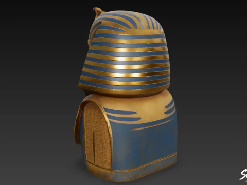 Pharaoh Mask of Tutankhamun 3D Model