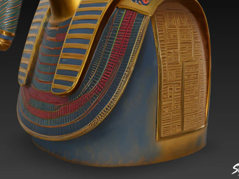 Pharaoh Mask of Tutankhamun 3D Model