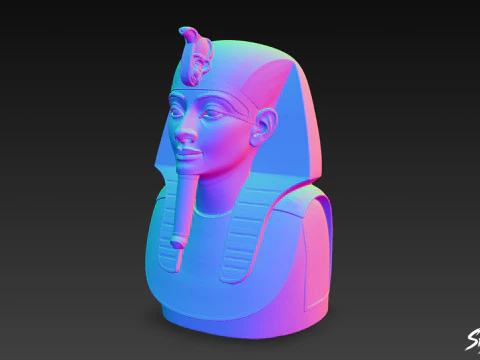 Pharaoh Mask of Tutankhamun 3D Model
