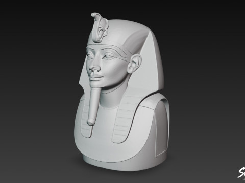 Máscara de faraón de Tutankamón Modelo 3D