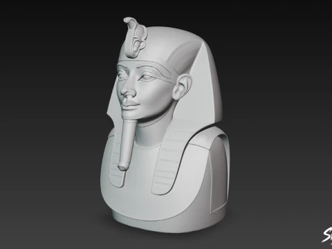 Pharaoh Mask of Tutankhamun 3D Model
