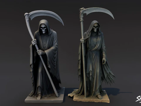Death Reaper Statue Pack 3D Model