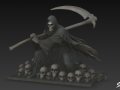 Death Reaper Statue Battle Pose 3D Модель