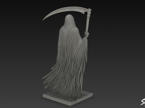 Death Reaper Statue Ascension Pose 3D Model