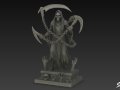 Death Reaper Statue Chain Pose 3D Модель