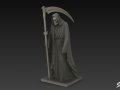 Death Reaper Statue Mourning Pose 3D Модель