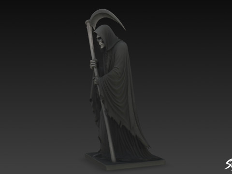 Death Reaper Statue Stille Pose 3D Modell