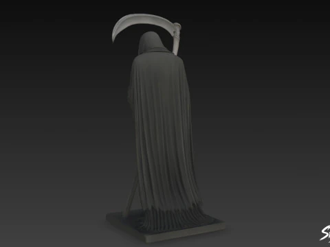 Death Reaper Statue Silent Pose 3D Model