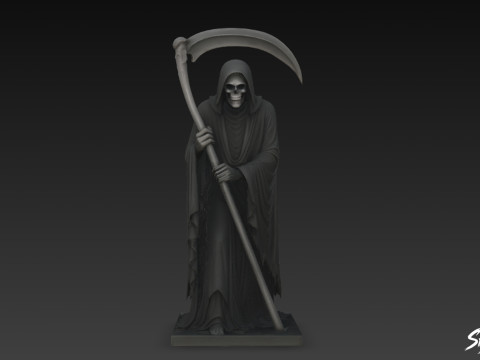 Death Reaper Statue Stille Pose 3D Modell