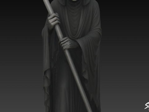 Death Reaper Statue Stille Pose 3D Modell