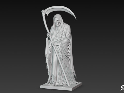 Death Reaper Statue Stille Pose 3D Modell