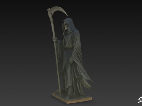 Death Reaper Statue stehende Wache 3D Modell