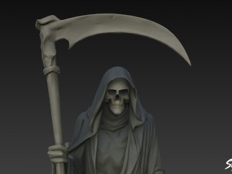 Death Reaper Statue stehende Wache 3D Modell