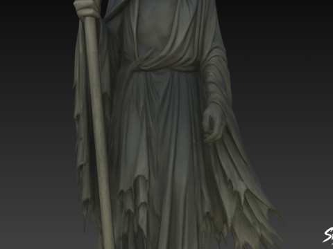 Death Reaper Statue stehende Wache 3D Modell