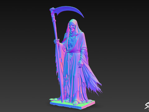 Death Reaper Statue stehende Wache 3D Modell
