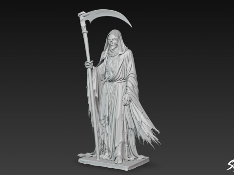 Death Reaper Statue stehende Wache 3D Modell