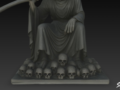 डेथ रीपर प्रतिमा सरदार मुद्रा 3D मॉडल