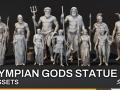 Olympian God Statue Pack Modelo 3D