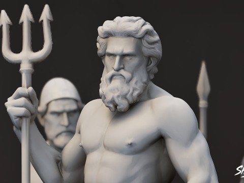 Pakiet posągów boga olimpijskiego Model 3D