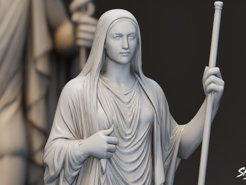 Pakiet posągów boga olimpijskiego Model 3D