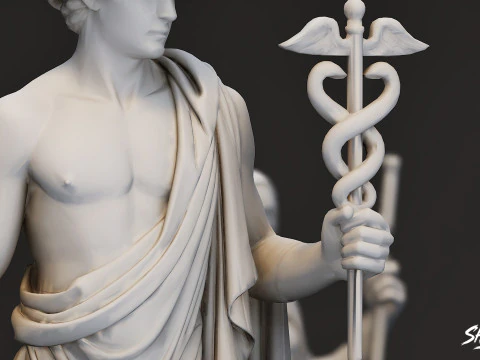 Olympian God Statue Pack 3D Model