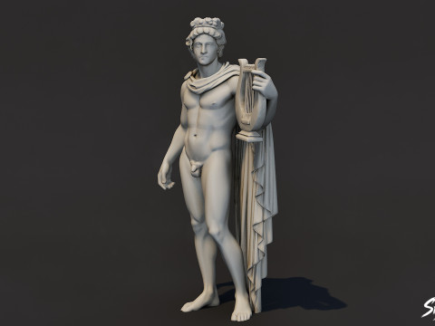 Estátua de Apolo Modelo 3D