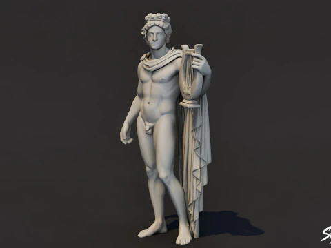 아폴로 동상 3D 모델