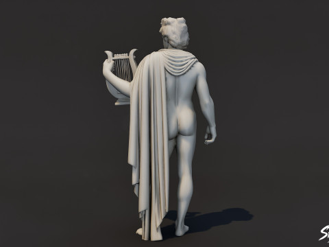 Estátua de Apolo Modelo 3D