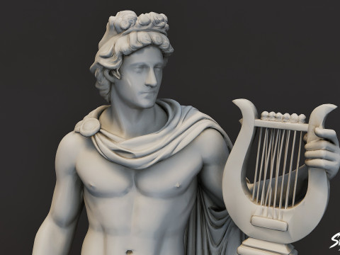 Estátua de Apolo Modelo 3D
