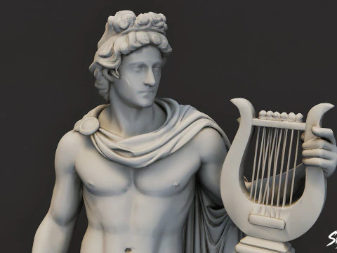 아폴로 동상 3D 모델