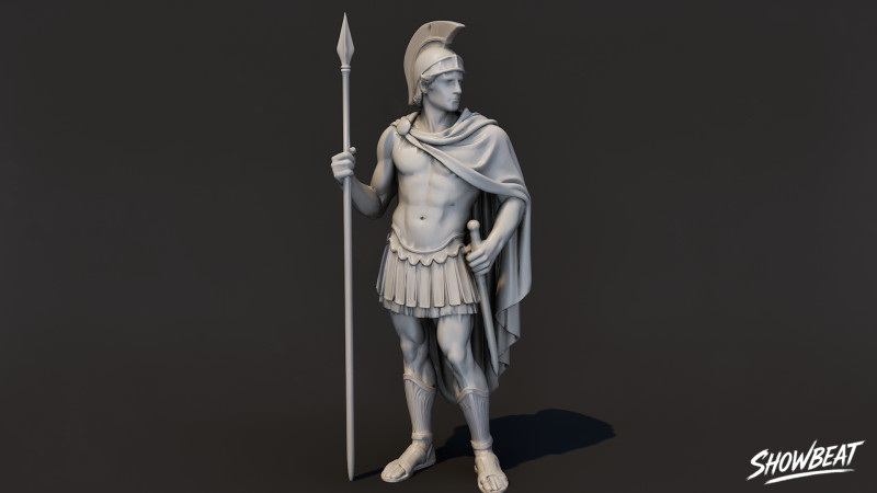 Статуя Ареса 3D Модель .c4d .max .obj .3ds .fbx .stl .blend 